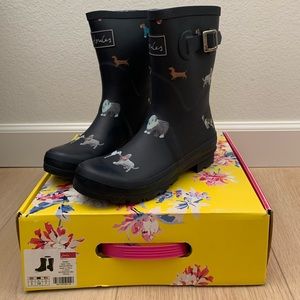 BRAND NEW Joules - Molly Welly Rain Boots Dog Print